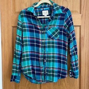 Turquoise flannel